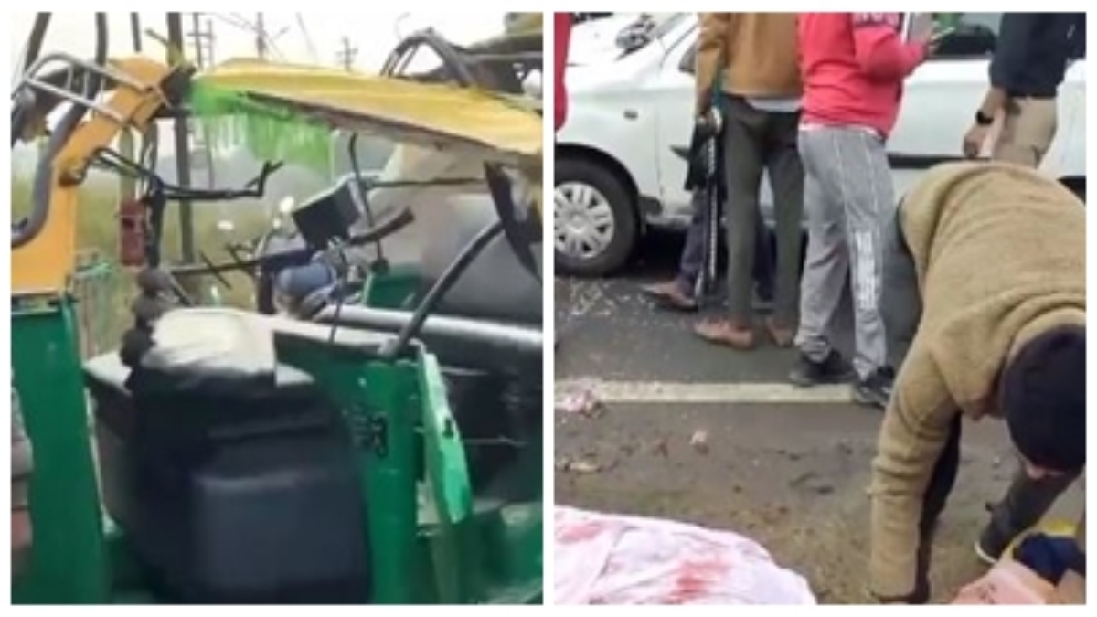 कार और ऑटो की आमने-सामने भिड़ंत: हादसे में चार महिलाएं समेत चालक गंभीर घायल 