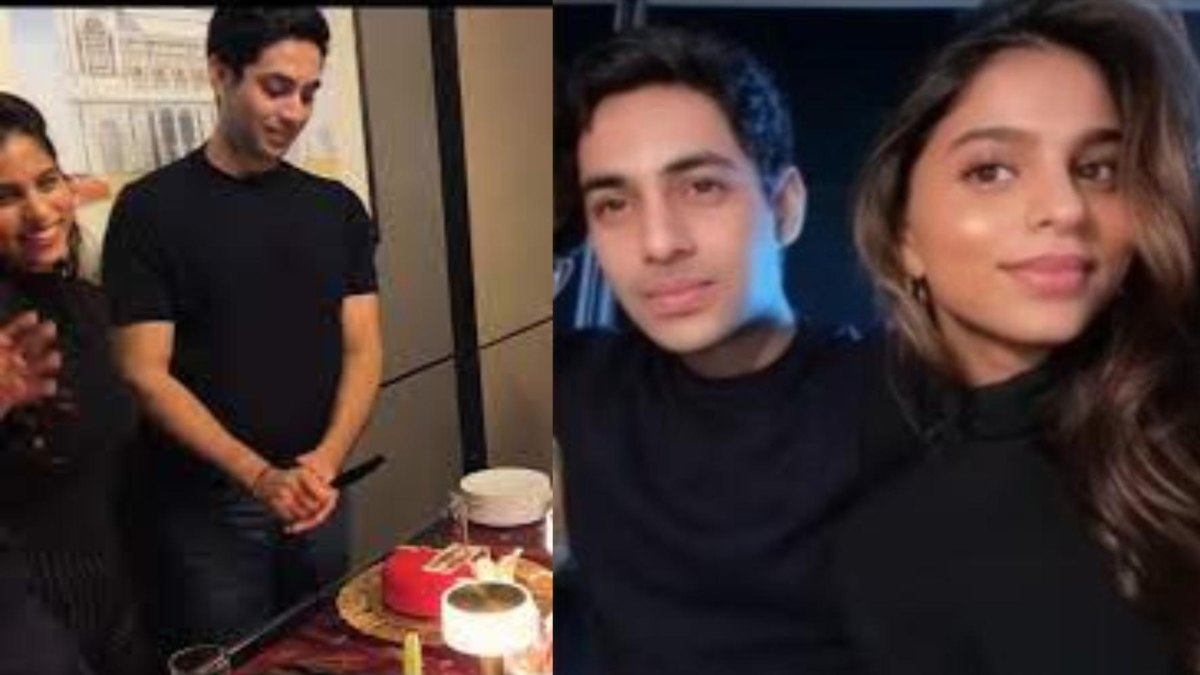 Agastya Nanda के बर्थ डे में देर रात पहुंचीं सुहाना, दोनों ब्लैक ड्रेस में आए नजर …
