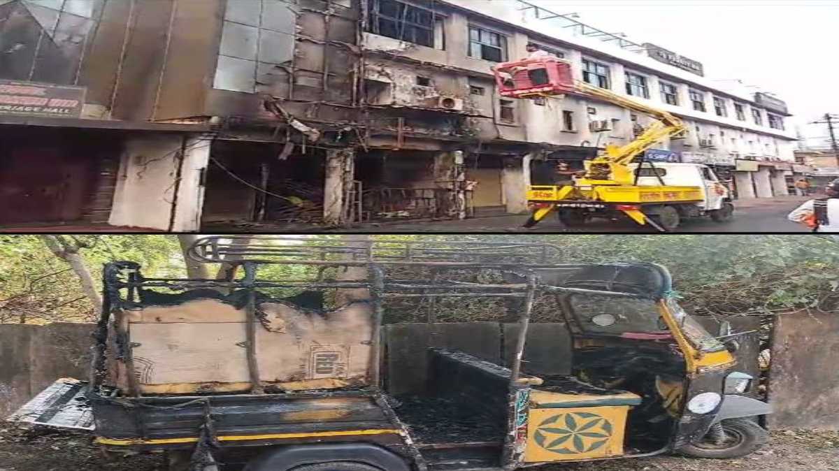 MP में आगजनी की दो घटनाएंः धनतेरस की रात मैहर में ज्वेलर्स दुकान में लगी आग, गंजबासौदा में बदमाशों में ऑटो को किया आग के हवाले, लाखों का नुकसान