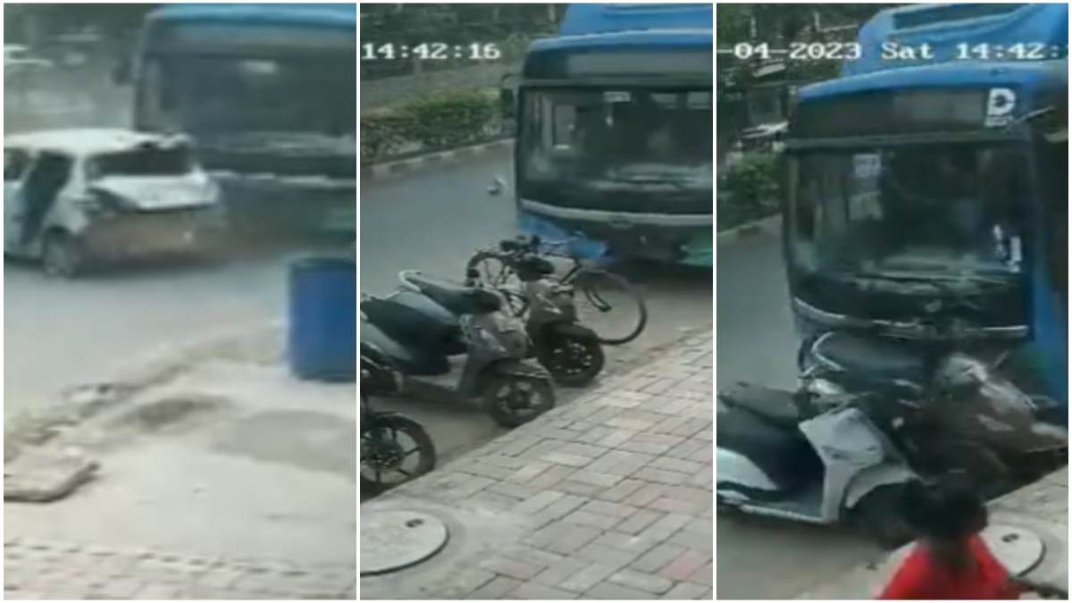दिल्ली में बेकाबू DTC बस ने मचाया तांडव: कई वाहनों को रौंदा, एक की मौत, सामने आया खौफनाक एक्सीडेंट का Video
