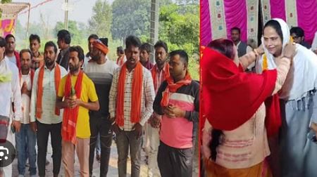 सिद्धार्थनगर: शतचंडी महायज्ञ में विधायक सैय्यदा खातून हुईं शामिल, मंदिर का कराया गया शुद्धिकरण