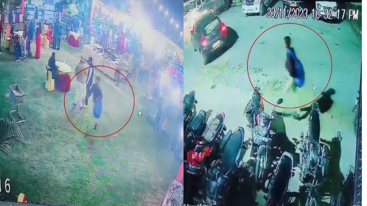 मैरिज हॉल में चल रहा था शादी समारोह… चोरों ने लाखों रुपये से भरा बैग किया पार, VIDEO आया सामने