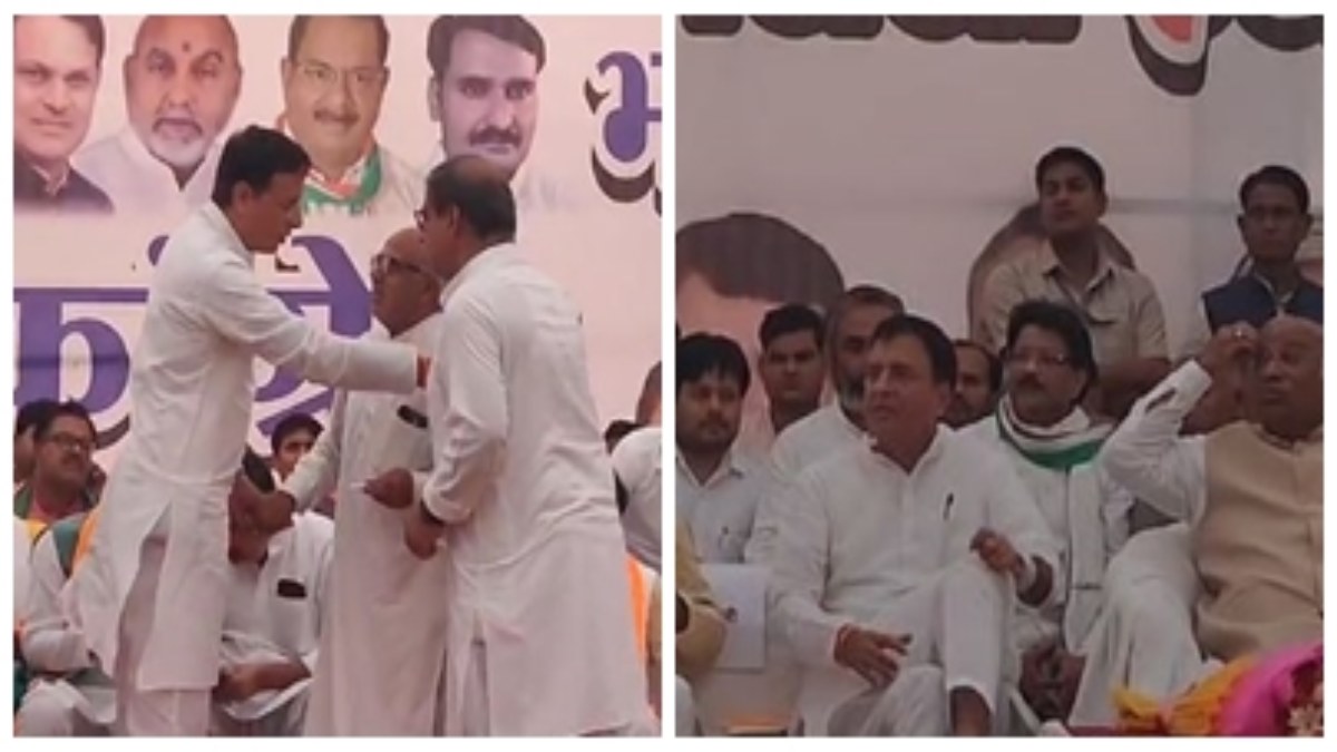 मल्लिकार्जुन खड़गे की सभा में विवाद: अपनी सीट पर इस कांग्रेस नेता को बैठा देख भड़के सुरजेवाला, मंच से होने लगे रवाना, तभी… VIDEO वायरल