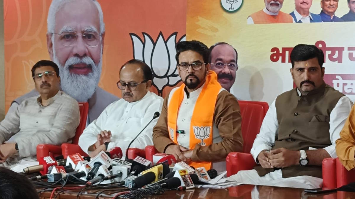 केंद्रीय मंत्री अनुराग ठाकुर ने कांग्रेस सरकार को 2018 के वादों पर घेरा, कहा- झूठे दावे-झूठे वादे, कांग्रेस के नहीं नेक इरादे…