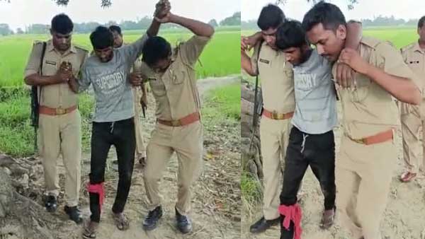 आजमगढ़ में युवक की हत्या करने वाले दो अभियुक्त मुठभेड़ में घायल, तमंचा व कारतूस बरामद