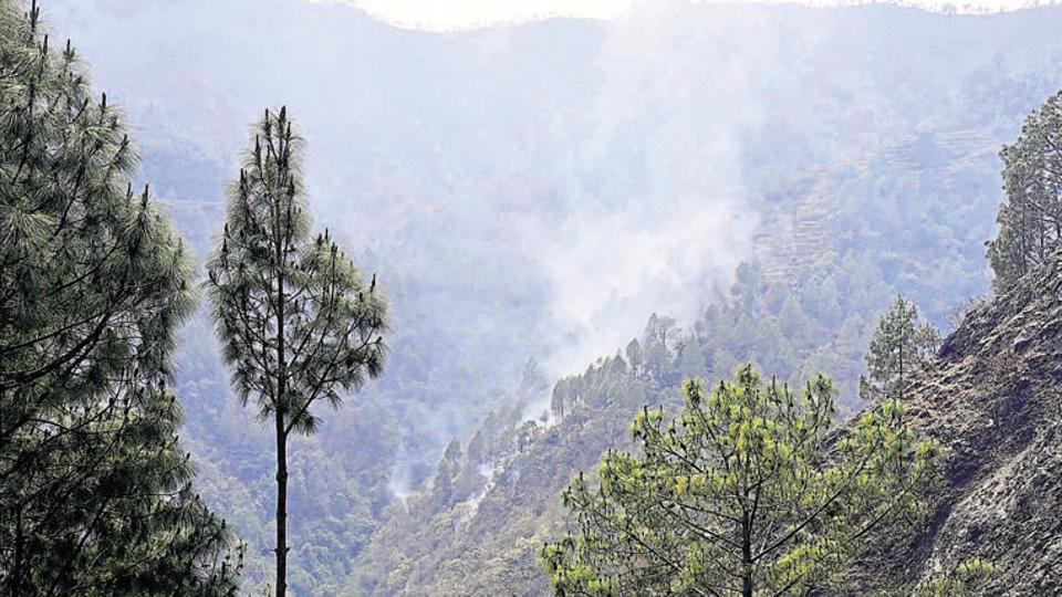 देहरादून: पहाड़ी के बीच से हैरतअंगेज तरीके से अचानक निकलने लगा धुआं, जानिए क्या है वजह