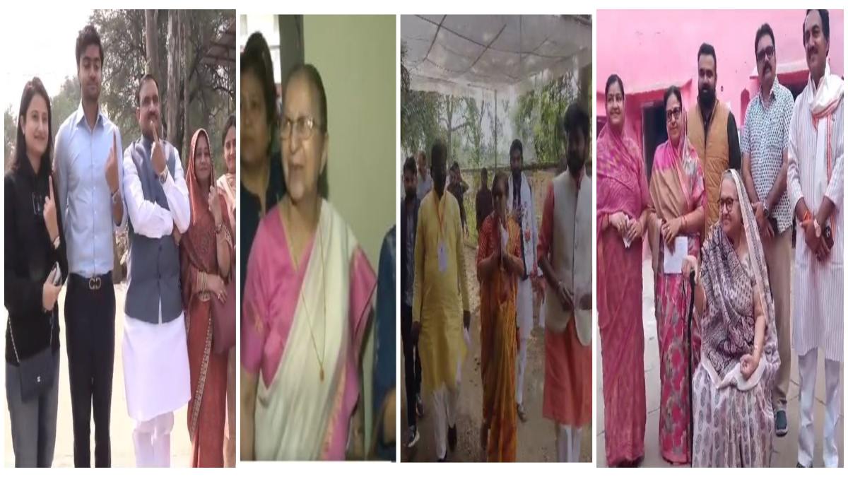 Madhya Pradesh Election Voting: मंत्री भूपेंद्र सिंह, प्रभुराम चौधरी, बृजेंद्र प्रताप सिंह ने किया मतदान, इंदौर में सुमित्रा महाजन ने भी डाला अपना वोट