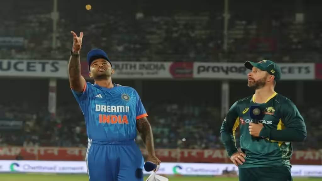 IND vs AUS 2nd T20: ऑस्ट्रेलिया ने टॉस जीतकर पहले गेंदबाजी का किया फैसला, मैच से पहले यहां देखिये दोनों टीमों की प्लेइंग 11