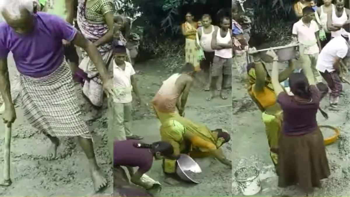 ग्रामीणों ने सड़क ही लूट ली, सोशल मीडिया पर वायरल हो रहा VIDEO…