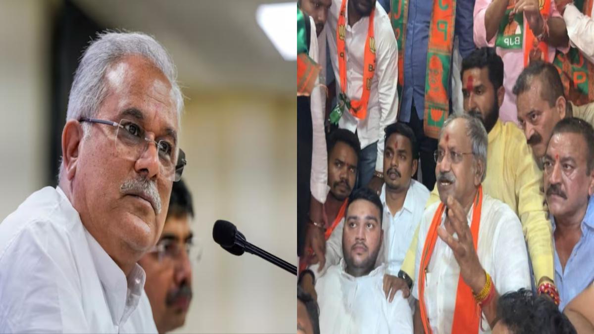 Brijmohan पर हमले के आरोप पर सीएम भूपेश बघेल का बयान, कहा- ‘उन पर कौन हमला कर सकता है, बृजमोहन वो आदमी है जिससे डरकर ‘नरेंद्र मोदी टेबल के नीचे छिप गए थे’
