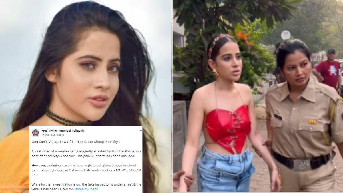 Urfi Jawed की बढ़ी मुश्किलें: वीडियो बनाकर पुलिस को किया बदनाम, दर्ज हुई FIR, जानिए मुंबई पुलिस ने क्या कहा