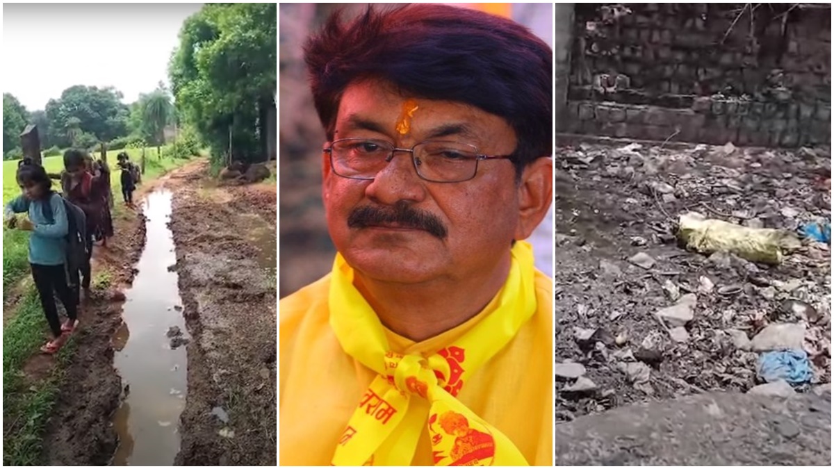MP के मंत्री महेंद्र सिसोदिया के 22 हजार करोड़ के विकास कार्यों की खुली पोल: गड्ढों और कीचड़ में हिचकोले खाकर गांव पहुंची नेताजी की गाड़ी, खुद के विधानसभा क्षेत्र में प्रचार करने पहुंचे तो जनता ने घेरा