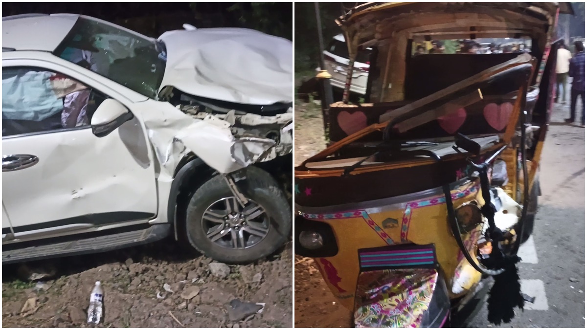 MP में भीषण सड़क हादसा: तेज रफ्तार फॉर्च्यूनर कार ने ऑटो को मारी जोरदार टक्कर, तीन घायलों को अस्पताल में कराया गया भर्ती 