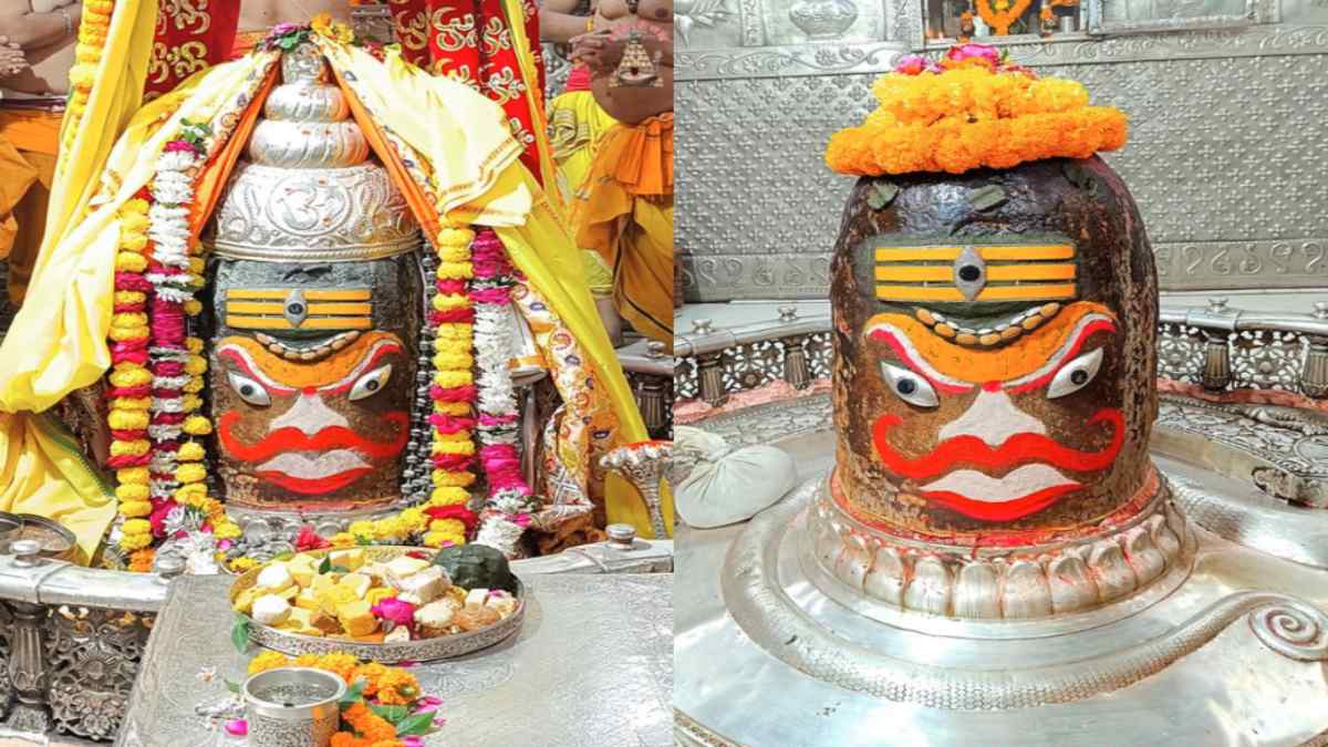 2 नवंबर महाकाल आरती दर्शन: त्रिनेत्र त्रिपुंड अर्पित कर भगवान महाकाल का राजा स्वरूप श्रृंगार