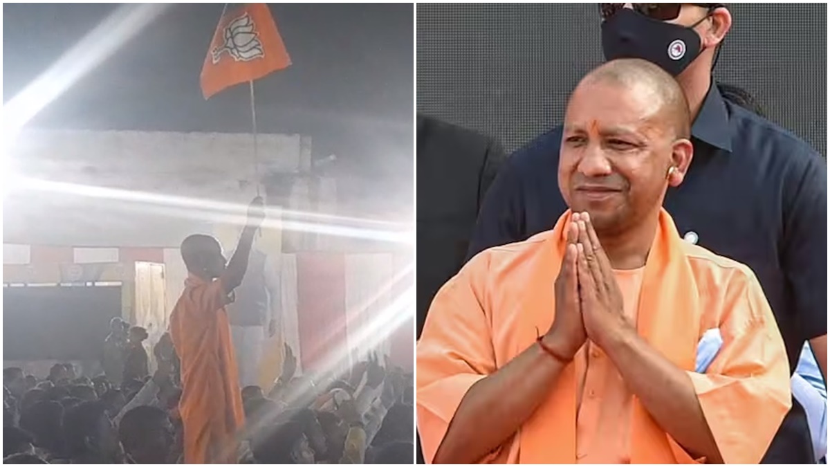 जब CM योगी की सभा में पहुंचा जूनियर योगी आदित्यनाथ, BJP का झंडा लहराते वीडियो वायरल 