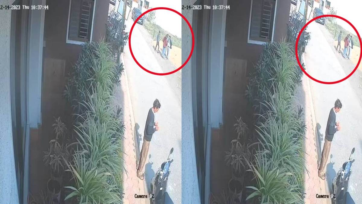 चाेरों ने सूने मकान को बनाया निशाना: छत की जाली तोड़कर चुरा ले गए लाखों के जेवरात, चोरी CCTV में कैद