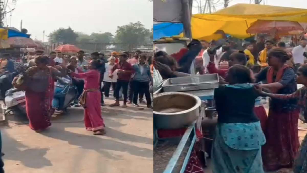 महाकाल मंदिर के बाहर मारपीट: माला बेचने वाली महिलाओं के बीच जमकर चले लात-घूसे और चप्पल, नहीं पहुंची पुलिस, दर्शन करने आए श्रद्धालु सहमे