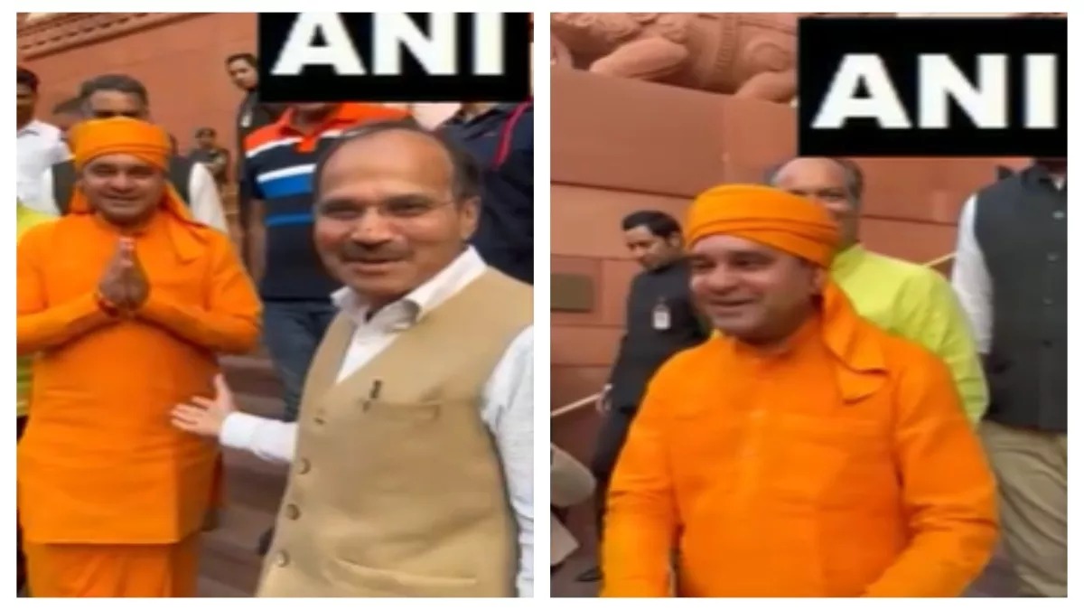 Rajasthan News: नया सीएम बन रहे हैं ना…. महंत बालकनाथ को देखते ही बोले अधीर रंजन चौधरी