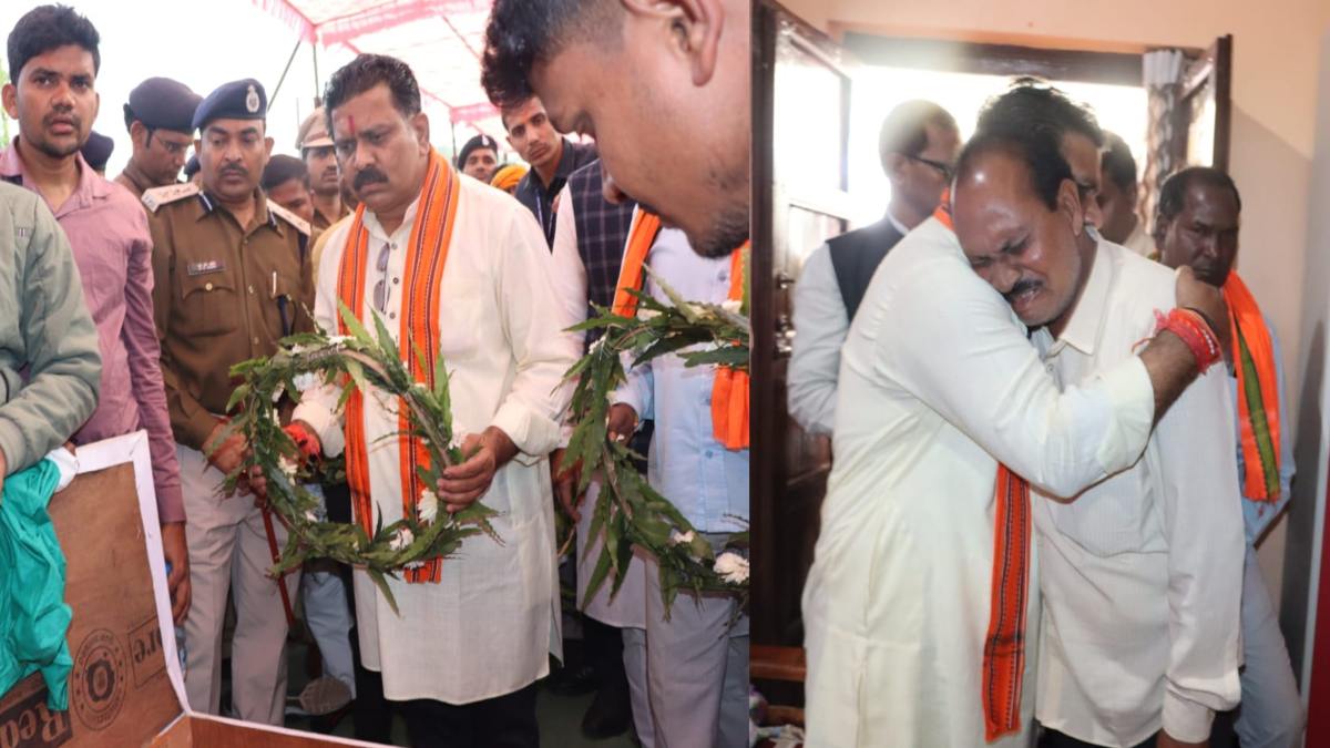 शहीद के परिजनों को ढांढस बंधाने पहुंचे डिप्टी CM शर्मा, कहा- घटना में जो दोषी है, वो जंगल के किसी भी कोने में क्यों ना हो, छूटेंगे नहीं…