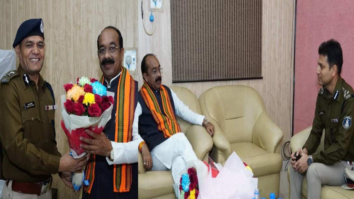 डिप्टी सीएम अरुण साव से रायपुर IG रतनलाल डांगी और SSP प्रशांत अग्रवाल ने की मुलाकात, कानून-व्यवस्था को लेकर हुई विशेष चर्चा