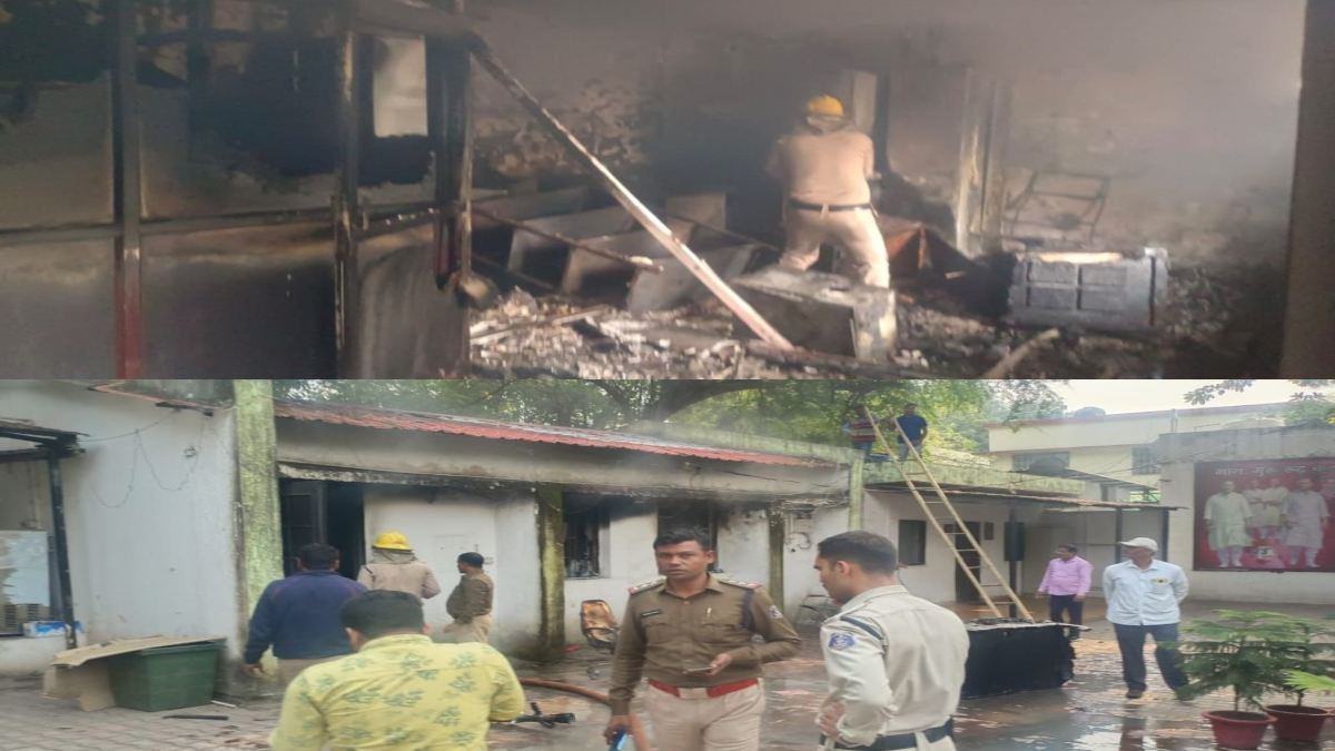 CG BREAKING : पूर्व मंत्री के सरकारी बंगले में लगी आग,  दस्तावेज जलकर खाक
