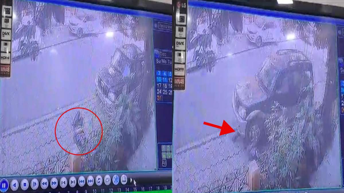 फुटपाथ पर सो रहे बुजुर्ग को कार ने रौंदा: इलाज के दौरान तोड़ा दम, घटना CCTV में कैद