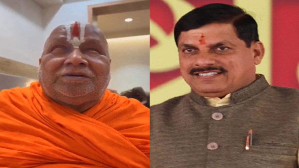 रामभद्राचार्य ने की सरकार की तारीफ: कहा- खुले में मांस बिक्री और माइक पर रोक से बनाया शांति का वातावरण, CM मोहन ने Video शेयर कर कही यह बात