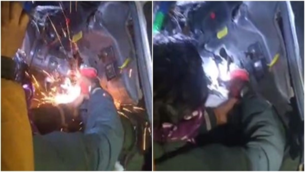 MP में कोहरे का कहर: ओवर ब्रिज से टकराया लोडिंग वाहन, कटर से काटकर केबिन में फंसे ड्राइवर की बचाई जान 