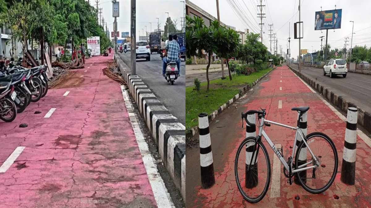 5 करोड़ रुपए खर्च कर बनाया गया साइकिल ट्रैक, देखरेख के अभाव में हुआ बदहाल