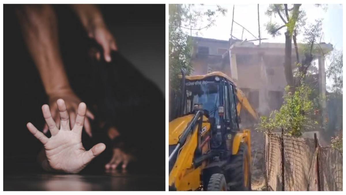 गैंगरेप के मामले में प्रशासन की कड़ी कार्रवाई: दो आरोपियों के घर पर चलाया बुलडोजर, 2 की तलाश जारी