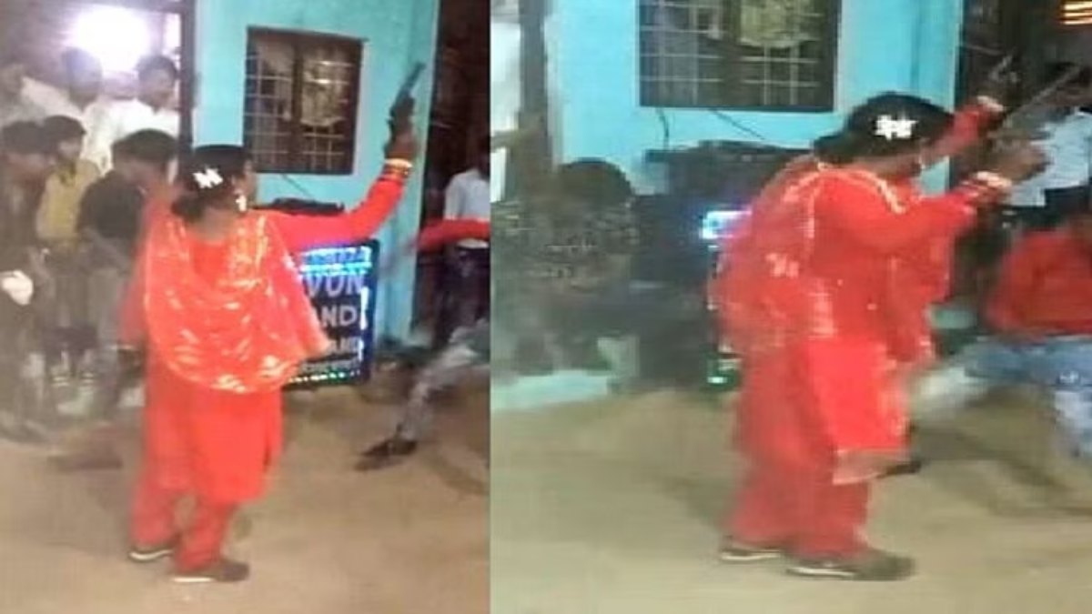 तमंचे पर डिस्को : तमंचा लेकर डांस करते महिला का Video वायरल