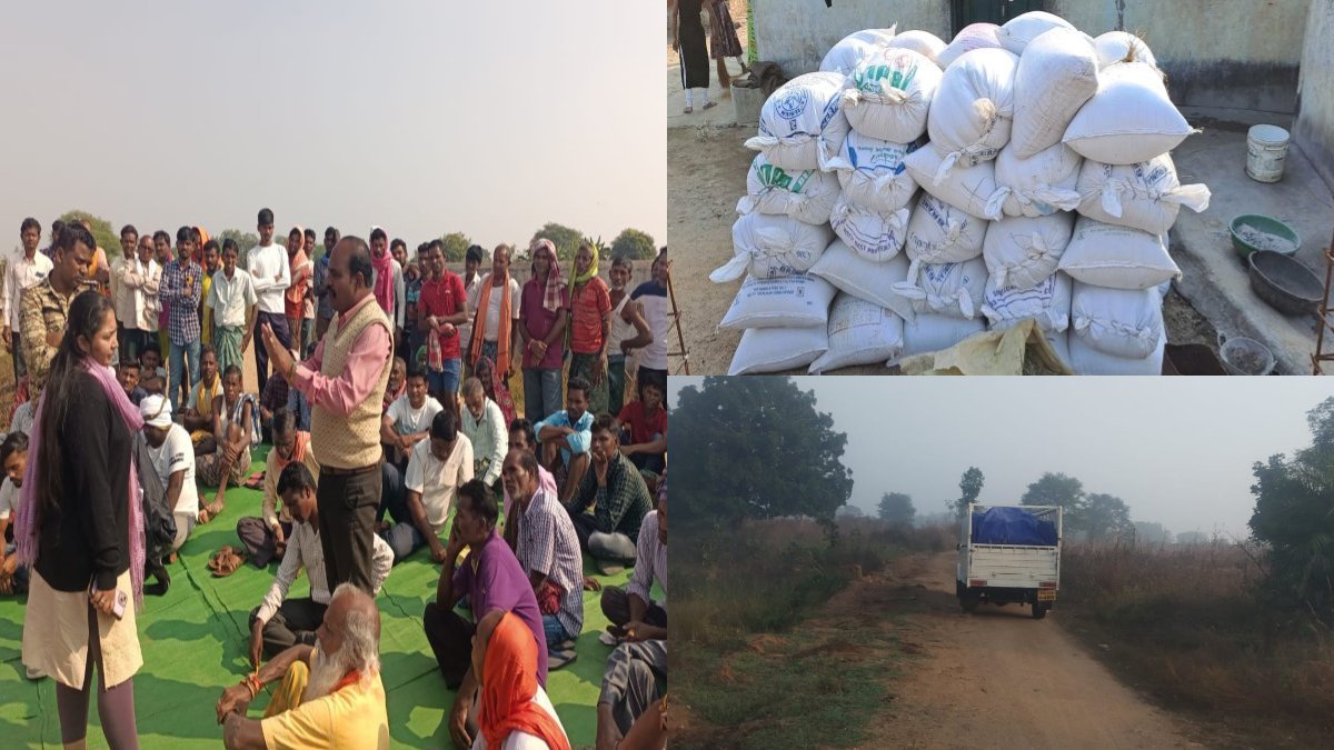 अवैध धान परिवहन और भंडारण के खिलाफ किसानों ने खोला मोर्चा, खरीदी केंद्र में जमकर मचाया हंगामा, SDM ने 4 वाहन समेत 250 बोरा धान किया जब्त
