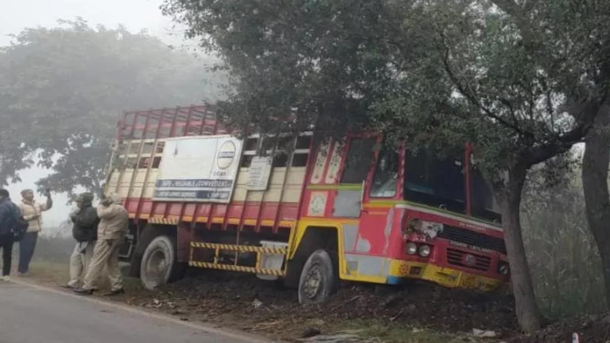 LPG सिलेंडर से भरे ट्रक ने बाइक सवार पिता-पुत्री को लिया चपेट में, पिता की मौत, बेटी घायल