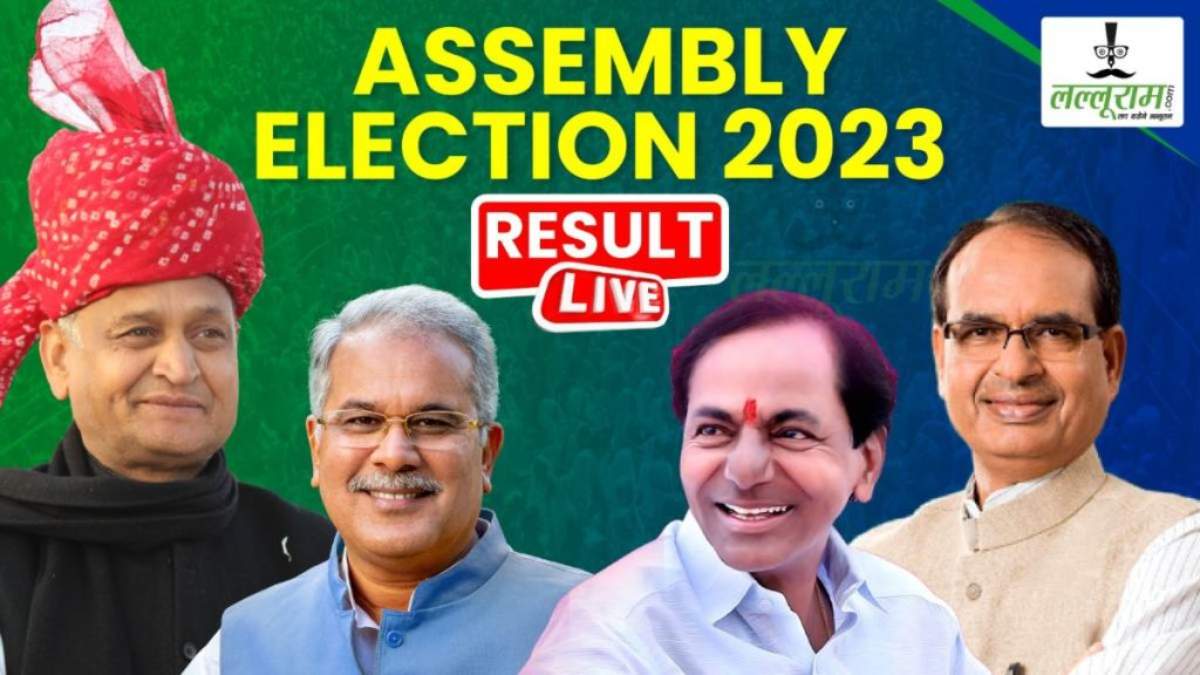ELECTION BREAKING: शुरुआती रुझानों में तेलंगाना और छत्तीसगढ़ में कांग्रेस को बहुमत, राजस्थान में बीजेपी और मध्यप्रदेश में कांटे की टक्कर…