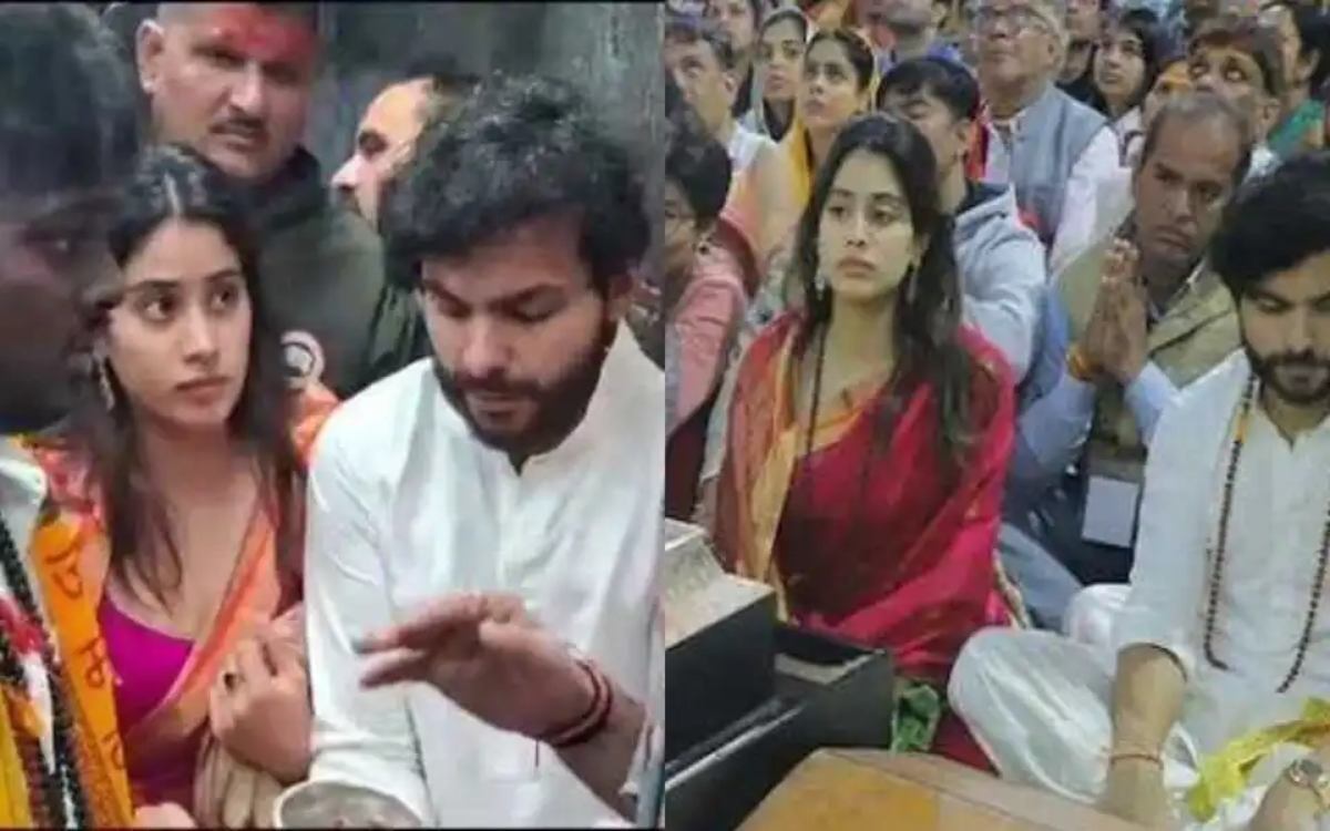 अपने रूमर्ड बॉय फ्रेंड शिखर के साथ जान्हवी पहुंची बाबा महाकाल के मंदिर, फैंस ने की सवालों की बौछार…