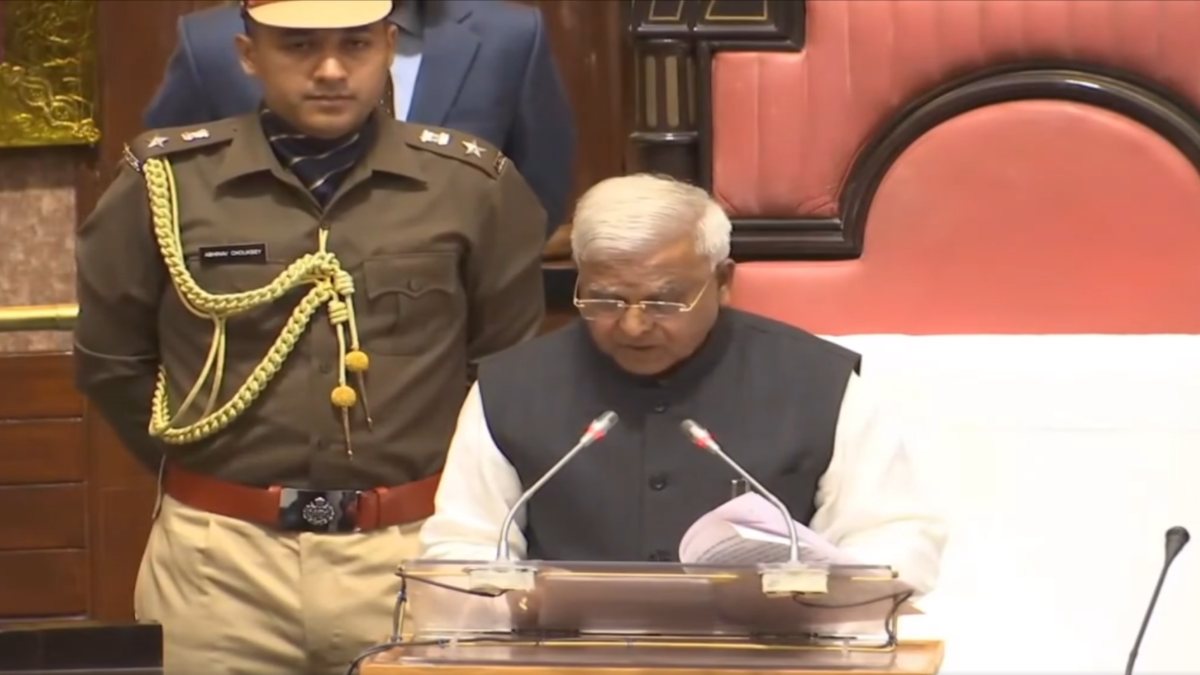 विधानसभा में राज्यपाल का अभिभाषण: मंगूभाई पटेल ने गिनाई बीजेपी सरकार की उपलब्धियां, कांग्रेस विधायक ने बीच में टोका