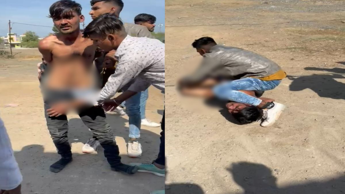 MP: नाबालिग के साथ दुष्कर्म करने वाले आरोपी की नग्न कर पिटाई, सोशल मीडिया में वायरल हुआ Video