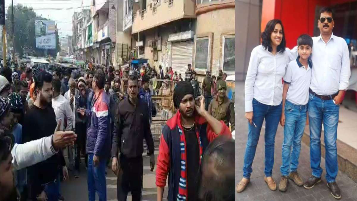 सामूहिक आत्महत्या का मामला: मृतकों के परिजनों ने शव रखकर किया चक्काजाम, बिजनेस पार्टनर को गिरफ्तार कर मकान तोड़ने की मांग