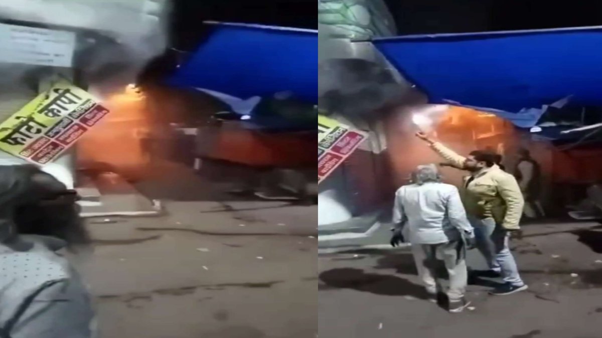 घर में आग लगने से बाद घबराकर छत से कूदी मां-बेटी: बेटी की मौत, महिला का इलाज जारी