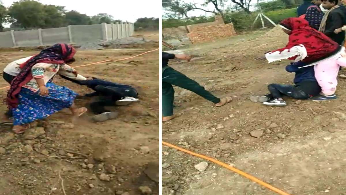दबंगों की दबंगई: जमीनी विवाद को लेकर दलित को पीटा,  Video Viral
