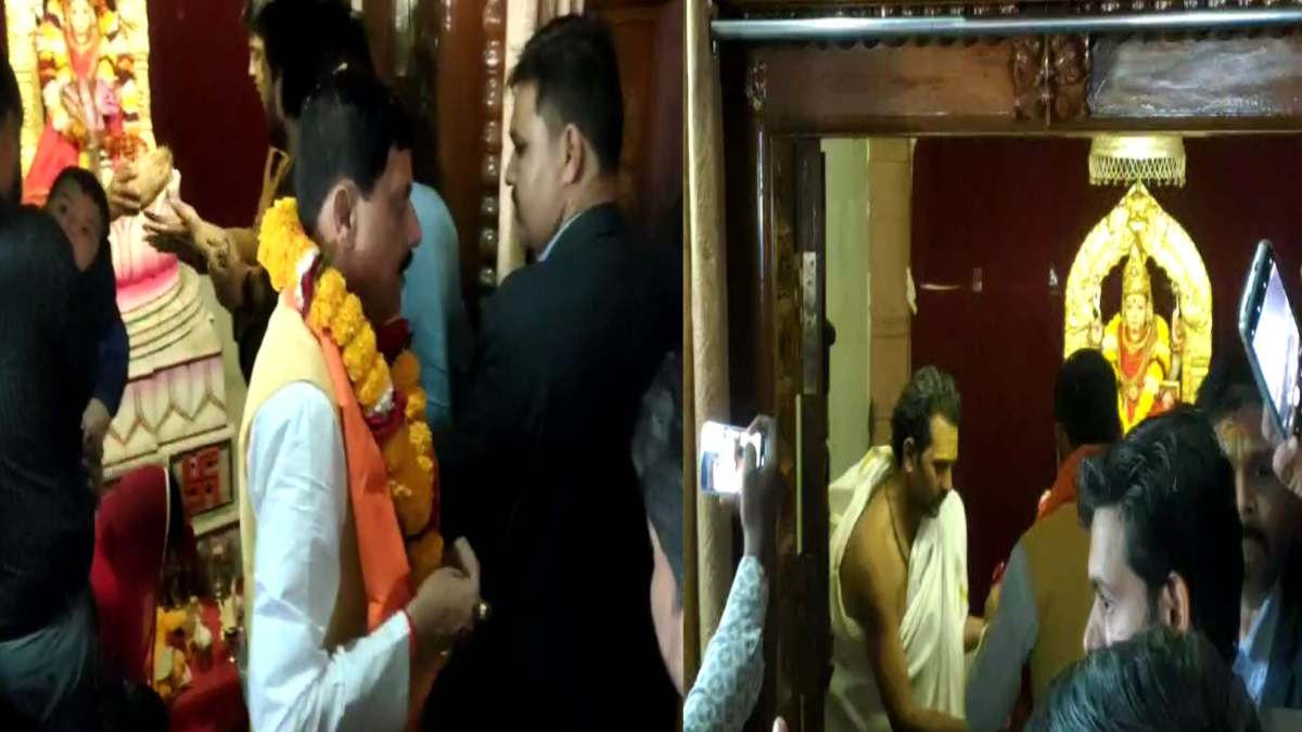 राजराजेश्वरी मंदिर पहुंचे सीएम मोहन: देवी दर्शन कर किया पूजा-अर्चना, सुख समृद्धि और विकास की प्रार्थना की