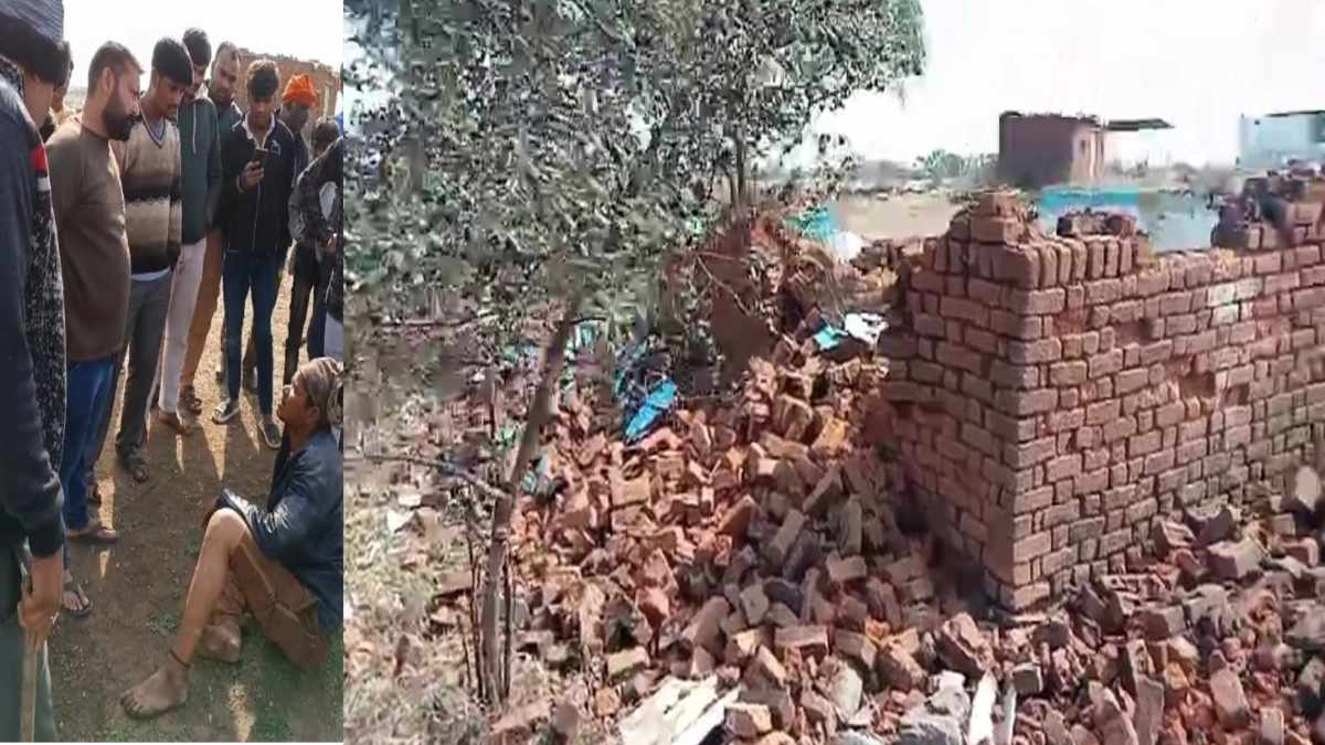 गोकशी के आरोपी के घर पर चला बुलडोजर: गाय काटते पकड़ाया विशेष समुदाय का युवक, 4 फरार