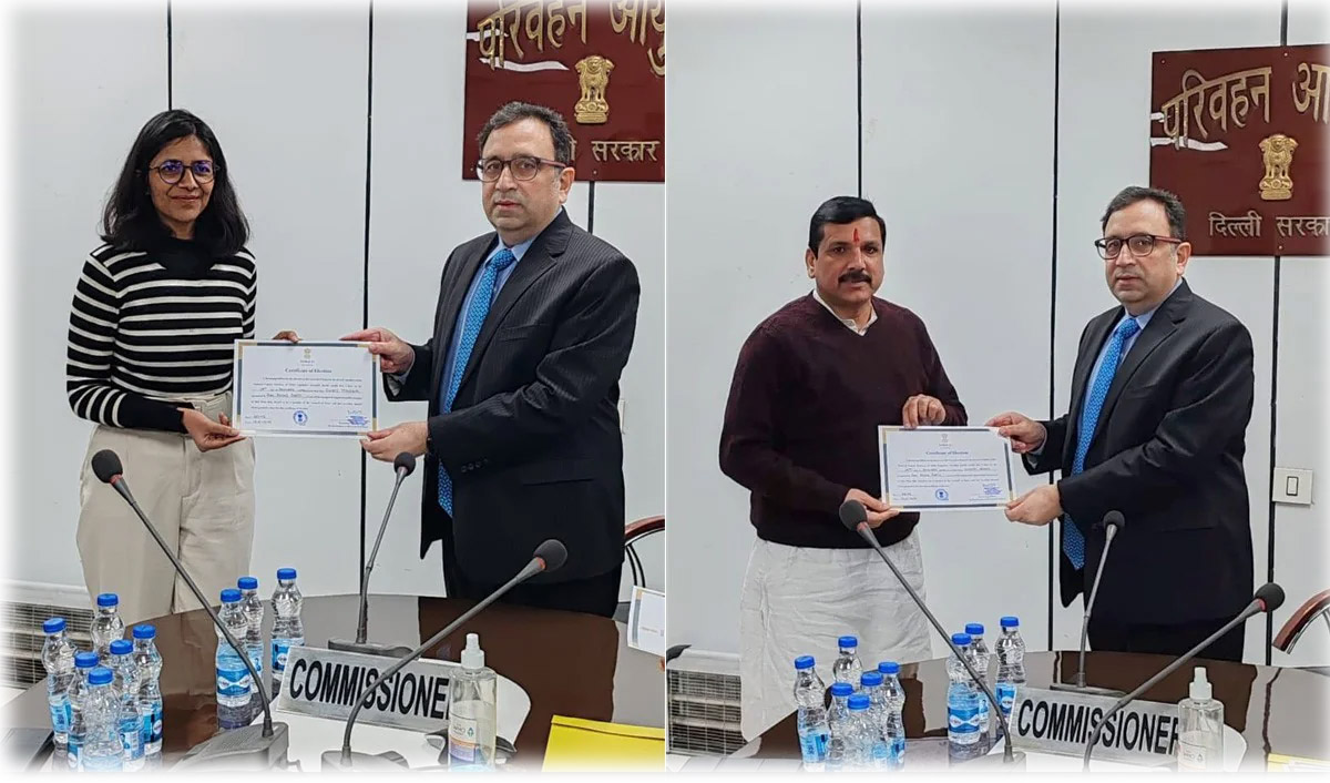 ‘आप’ के स्वाति, संजय और गुप्ता निर्विरोध निर्वाचित