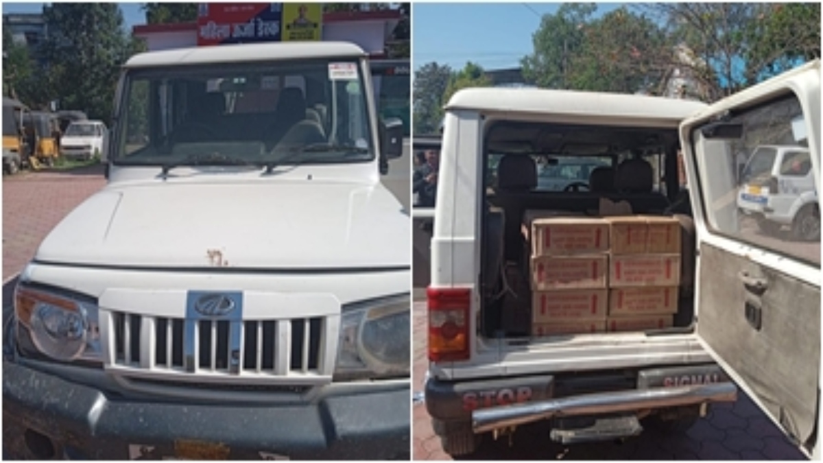 बिना नंबर की गाड़ी ने उगली लाखों की अवैध शराब, पुलिस के उड़े होश, आरोपी फरार