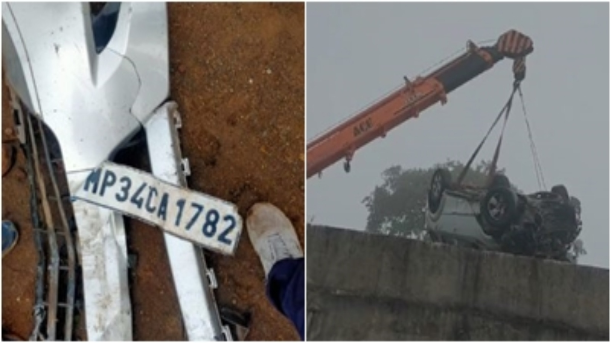 घने कोहरे की वजह से हादसा: अनियंत्रित होकर पुलिया से नीचे गिरी कार, चालक की मौके पर मौत 