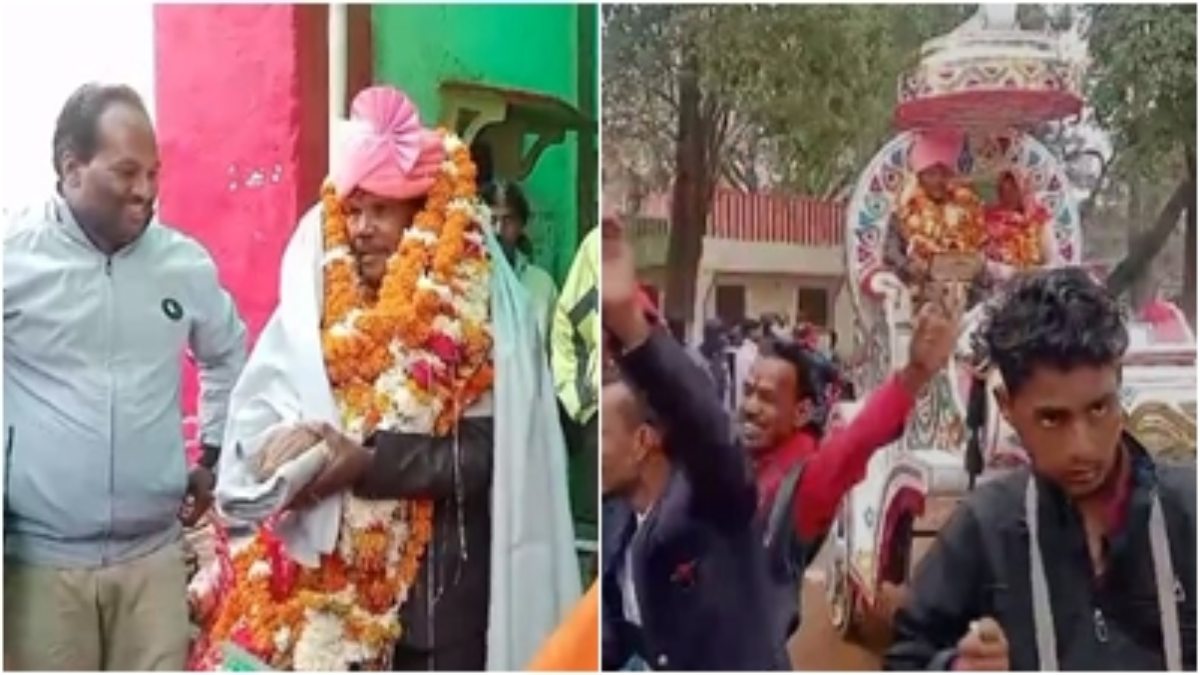 ‘रिटायरमेंट’ पर माली की अनोखी विदाई, कार्यक्रम देखकर दंग रह गए लोग 