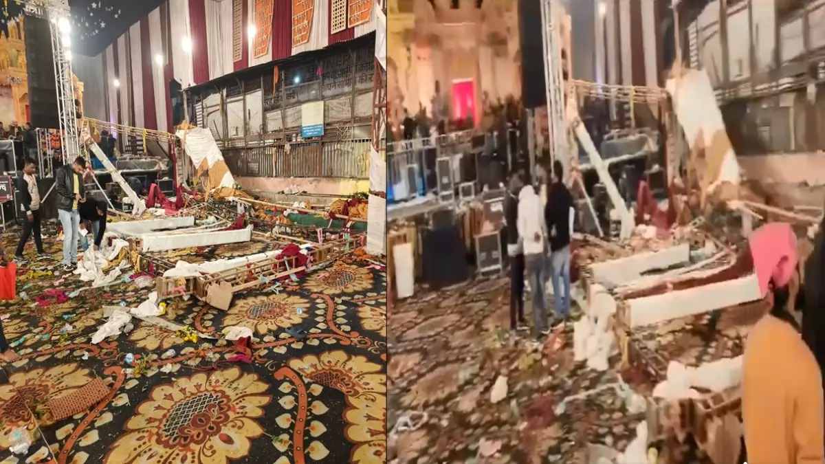 बड़ी खबर : मंदिर में B Praak के जागरण के दौरान गिरा स्टेज, मची भगदड़, हादसे में एक की मौत, कई लोग घायल