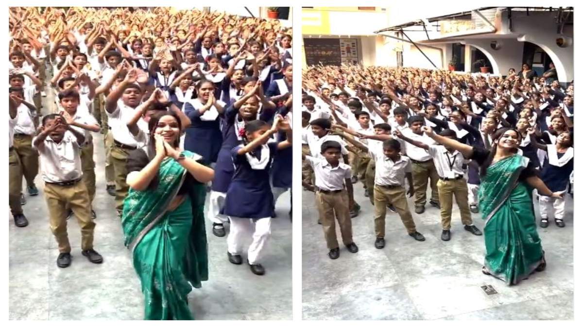 इस School में अनोखी राम भक्ति: रामधुन पर टीचर ने बच्चों के साथ किया गजब का डांस, Video हुआ Viral