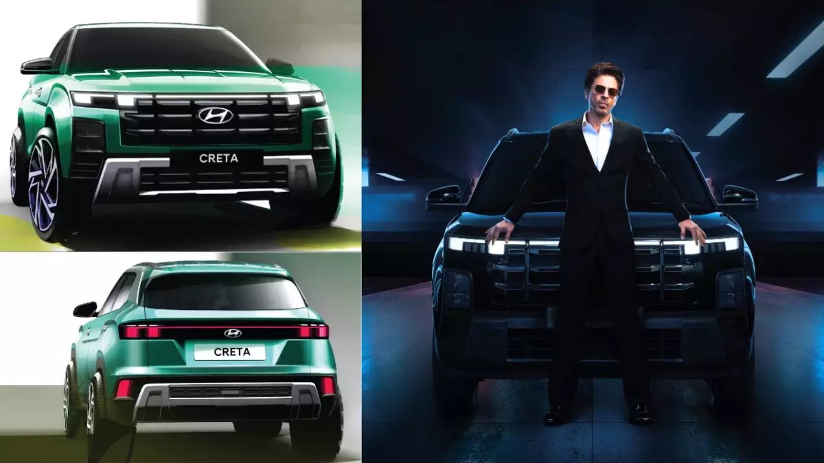 2024 Hyundai Creta facelift : नई हुंडई क्रेटा फेसलिफ्ट के हर पहलू से उठा पर्दा, शाहरुख खान ने दौड़ाई नई SUV
