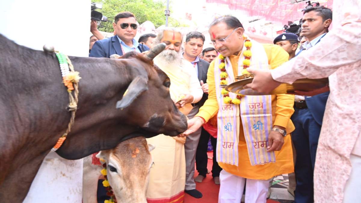 दूधाधारी मठ पहुंचे CM साय, राम दरबार और भगवान बालाजी का दर्शन कर की पूजा-अर्चना